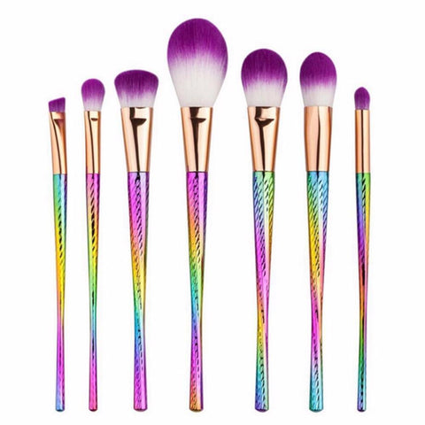 Fish Scale Purple Highlighter Eye Brushes