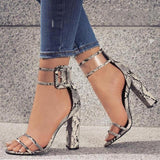 Transparent Strappy Heels