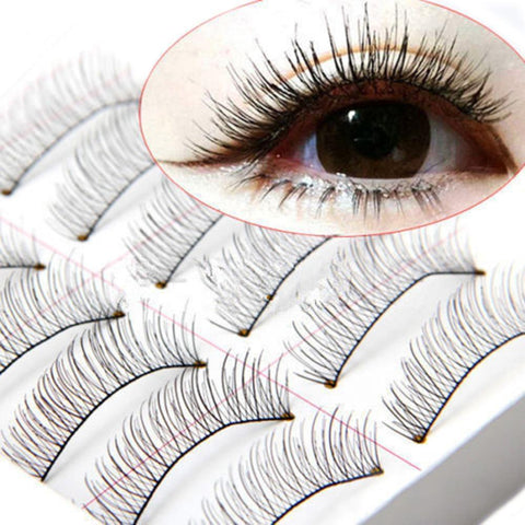 10 Pairs- Natural Lashes