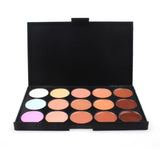 15 Color Makeup Palette w/Brush