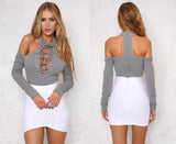 Shoulderless Sweater Bodysuit