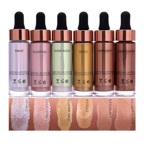 High Pigment Liquid Highlighter Drops (6 Shades)