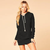 Mini Hooded Sweater Dress